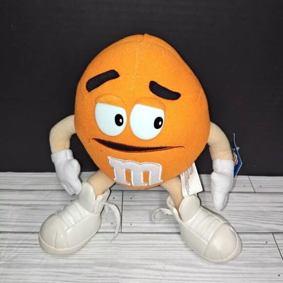 Nanco M&M's Candy Orange Plush Toy Crispy Vintage Mars Incorporated 2001 New - Picture 1 of 8